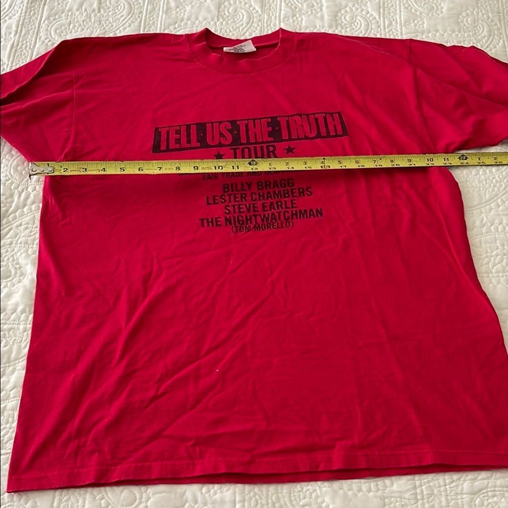 Vintage Tell Us The Truth Tour tshirt XL Like New Red Made in USA